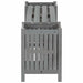 Bancă de grădină cu 2 jardiniere, 150 cm, gri, lemn de acacia - WALTI WALTI