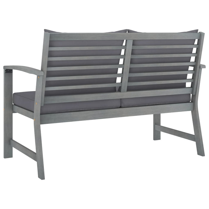 Set mobilier de grădină cu perne, 4 piese, lemn masiv de acacia - WALTI WALTI