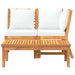 Set mobilier de grădină, 3 piese, perne crem, lemn masiv acacia - WALTI WALTI