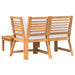 Set mobilier de grădină, 3 piese, perne crem, lemn masiv acacia - WALTI WALTI