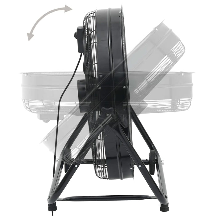 Ventilator industrial cu tambur, negru, 60 cm, 180 W - WALTI WALTI