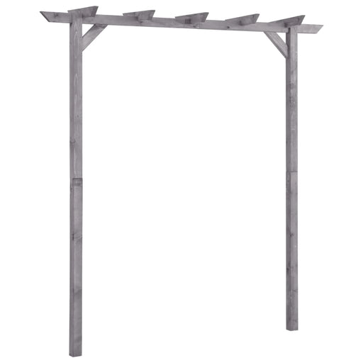 Pergolă de grădină, gri, 200x40x205 cm, lemn de pin tratat - WALTI WALTI