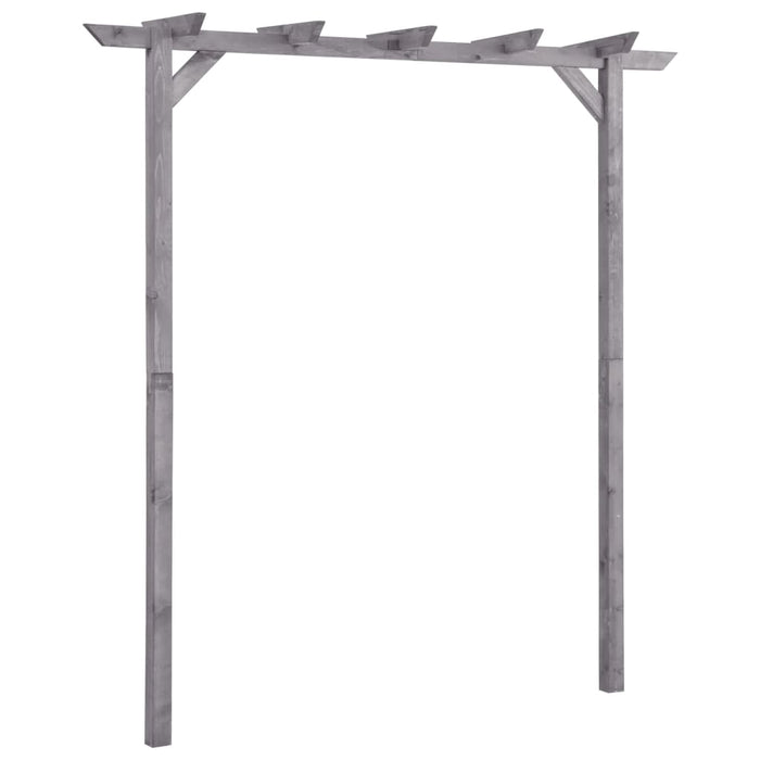 Pergolă de grădină, gri, 200x40x205 cm, lemn de pin tratat - WALTI WALTI