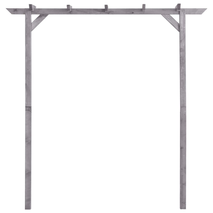 Pergolă de grădină, gri, 200x40x205 cm, lemn de pin tratat - WALTI WALTI