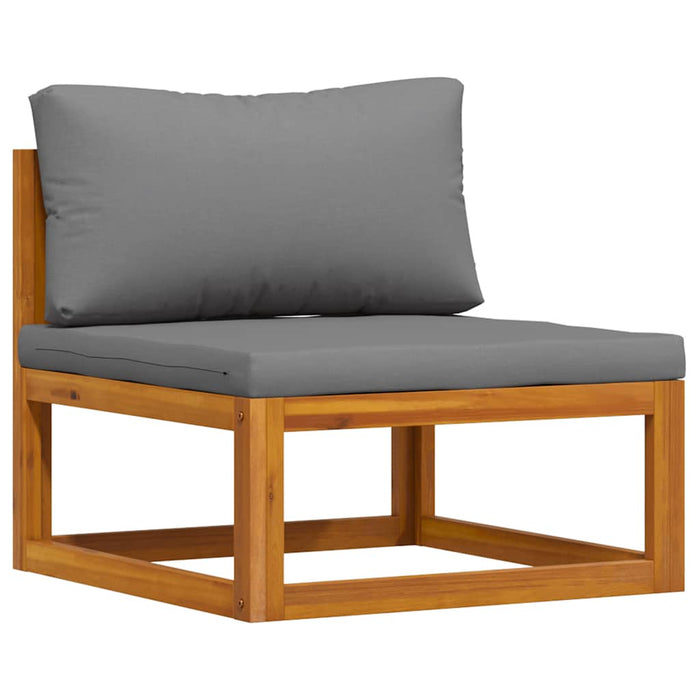 Set mobilier de grădină cu perne, 3 piese, lemn masiv de acacia - WALTI WALTI