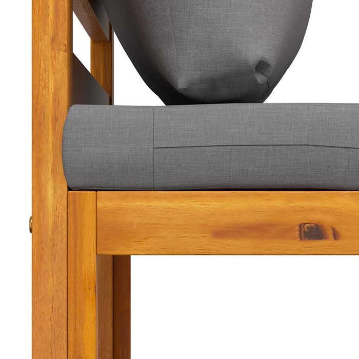 Set mobilier de grădină cu perne, 3 piese, lemn masiv de acacia - WALTI WALTI