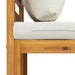 Set mobilier de grădină, 3 piese, perne crem, lemn masiv acacia - WALTI WALTI