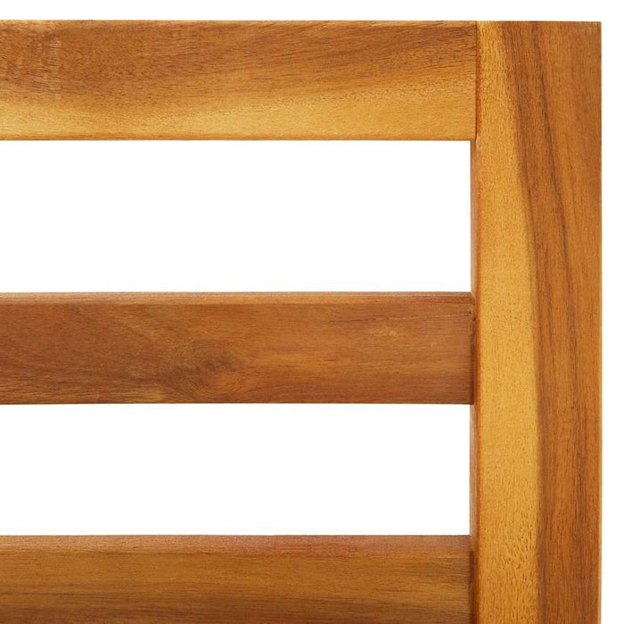 Set canapea 2 piese cu perne alb crem, lemn masiv de acacia - WALTI WALTI