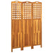 Paravan de cameră cu 3 panouri, 121x2x170 cm, lemn masiv acacia - WALTI WALTI