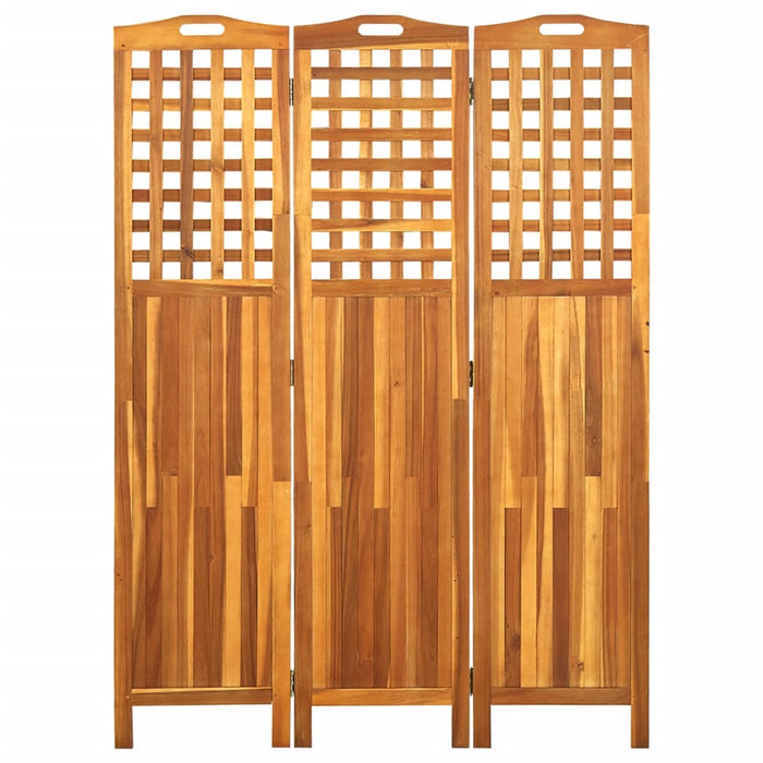 Paravan de cameră cu 3 panouri, 121x2x170 cm, lemn masiv acacia - WALTI WALTI