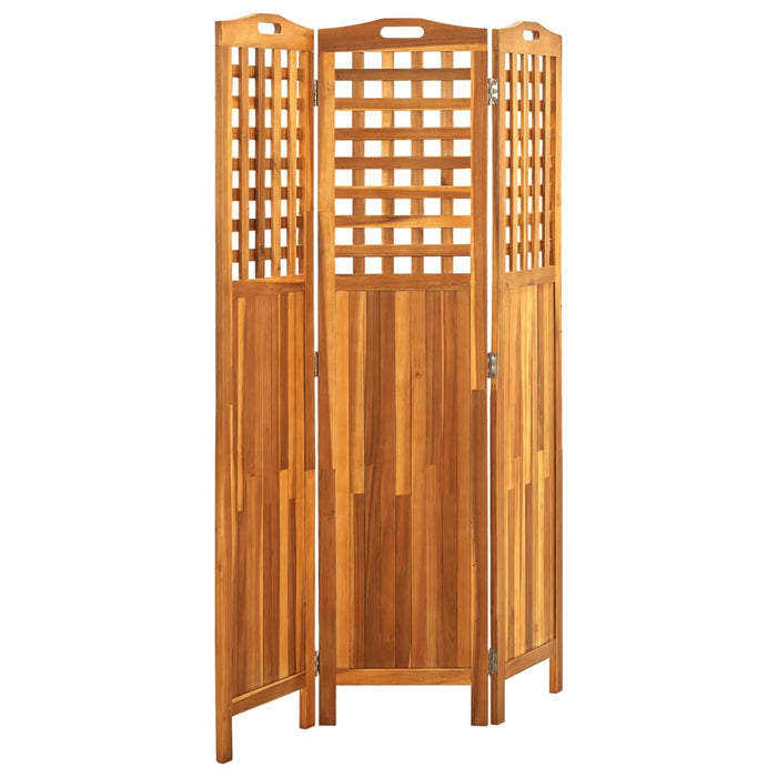 Paravan de cameră cu 3 panouri, 121x2x170 cm, lemn masiv acacia - WALTI WALTI