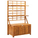 Cutie de depozitare cu spalier, 99x55x160 cm, lemn masiv acacia - WALTI WALTI