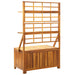 Cutie de depozitare cu spalier, 99x55x160 cm, lemn masiv acacia - WALTI WALTI