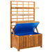 Cutie de depozitare cu spalier, 99x55x160 cm, lemn masiv acacia - WALTI WALTI