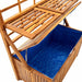 Cutie de depozitare cu spalier, 99x55x160 cm, lemn masiv acacia - WALTI WALTI