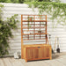 Cutie de depozitare cu spalier, 99x55x160 cm, lemn masiv acacia - WALTI WALTI