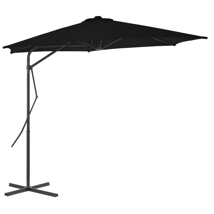 Umbrelă de exterior cu stâlp din oțel, negru, 300x230 cm - WALTI WALTI