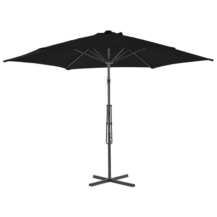 Umbrelă de exterior cu stâlp din oțel, negru, 300x230 cm - WALTI WALTI