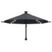 Umbrelă de soare montată pe perete cu LED-uri, antracit, 300 cm - WALTI WALTI