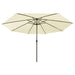 Umbrelă soare de grădină cu LED-uri, nisipiu, 400 cm - WALTI WALTI