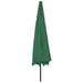 Umbrelă soare de grădină cu LED-uri, verde, 400 cm - WALTI WALTI