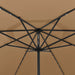 Umbrelă soare de grădină cu LED-uri, taupe, 400 cm - WALTI WALTI