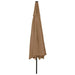 Umbrelă soare de grădină cu LED-uri, taupe, 400 cm - WALTI WALTI