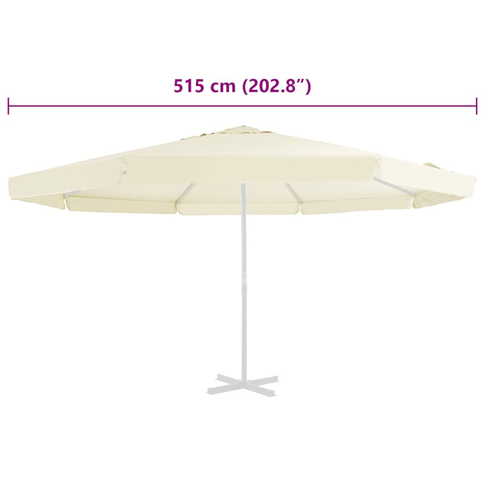 Pânză de schimb umbrelă de soare de exterior nisipiu 515 cm - WALTI WALTI