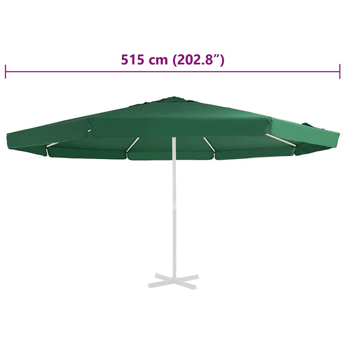 Pânză de schimb umbrelă de soare de grădină, verde, 515 cm - WALTI WALTI
