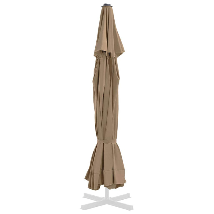 Pânză de schimb umbrelă de soare de exterior gri taupe 515 cm - WALTI WALTI