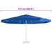 Pânză de schimb umbrelă soare exterior albastru azuriu 515 cm - WALTI WALTI