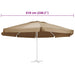 Pânză de schimb umbrelă de soare de grădină gri taupe 610 cm - WALTI WALTI