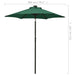Umbrelă de soare cu lumini LED, verde, 200x211 cm, aluminiu - WALTI WALTI