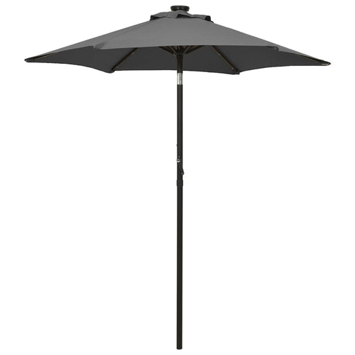 Umbrelă de soare cu lumini LED, antracit, 200x211 cm, aluminiu - WALTI WALTI