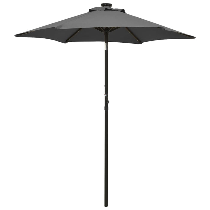 Umbrelă de soare cu lumini LED, antracit, 200x211 cm, aluminiu - WALTI WALTI