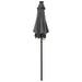 Umbrelă de soare cu lumini LED, antracit, 200x211 cm, aluminiu - WALTI WALTI