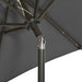 Umbrelă de soare cu lumini LED, antracit, 200x211 cm, aluminiu - WALTI WALTI