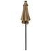 Umbrelă de soare cu lumini LED, taupe, 200x211 cm, aluminiu - WALTI WALTI