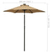 Umbrelă de soare cu lumini LED, taupe, 200x211 cm, aluminiu - WALTI WALTI