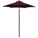 Umbrelă de soare cu lumini LED, roșu bordo, 200x211cm, aluminiu - WALTI WALTI