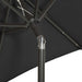 Umbrelă de soare cu lumini LED, negru, 200x211 cm, aluminiu - WALTI WALTI