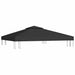 Acoperiș de pavilion, 2 niveluri, negru, 3x3 m, 310 g/m² - WALTI WALTI