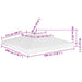 Acoperiș de pavilion cu 2 niveluri, alb, 3x3 m, 310 g/m² - WALTI WALTI