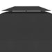Acoperiș de pavilion cu 2 niveluri, negru, 4x3 m, 310 g/m² - WALTI WALTI