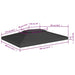 Acoperiș de pavilion cu 2 niveluri, negru, 4x3 m, 310 g/m² - WALTI WALTI