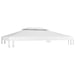 Acoperiș de pavilion cu 2 niveluri, alb, 4x3 m, 310 g/m² - WALTI WALTI