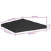 Acoperiș de pavilion, negru, 3 x 3 m, 270 g/m² - WALTI WALTI