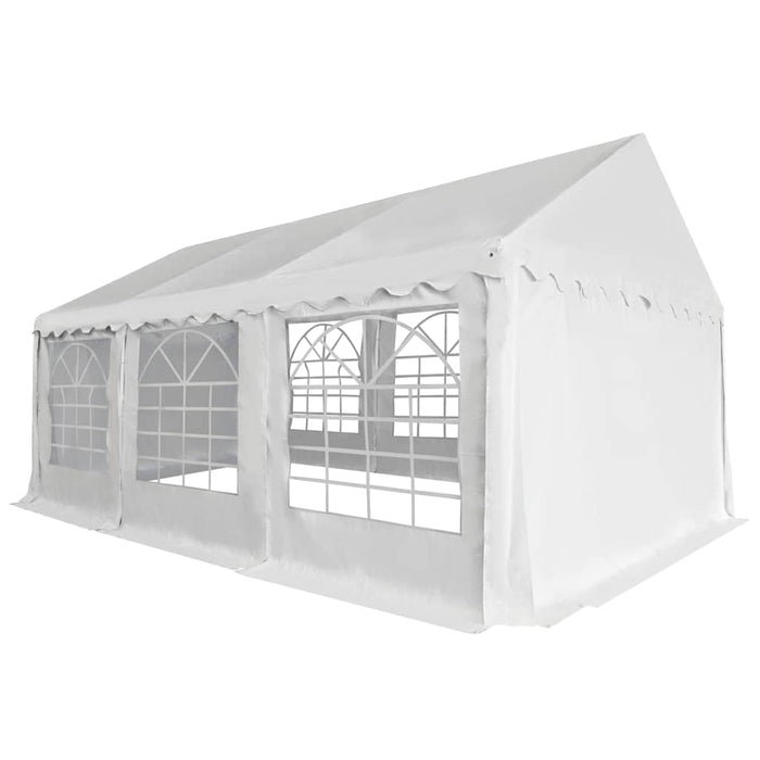 Pavilion de grădină, alb, 4 x 6 m, PVC WALTI