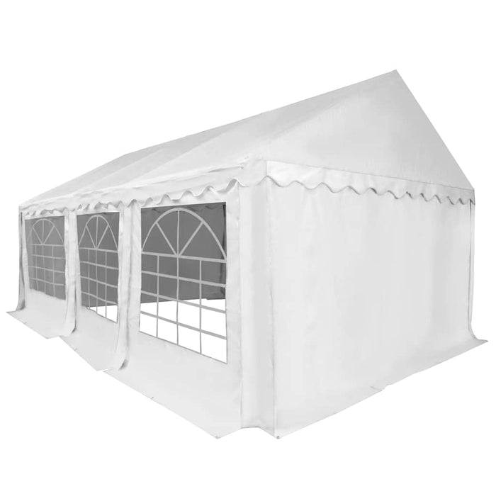 Pavilion de grădină, alb, 4 x 6 m, PVC WALTI