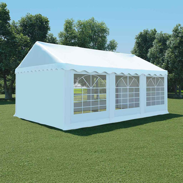 Pavilion de grădină, alb, 4 x 6 m, PVC WALTI
